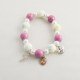PULSERA CERAMICA LILA C/FOTO