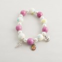 PULSERA CERAMICA LILA CON FOTO