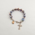 PULSERA DESTELLOS CRISTAL LILA CON  FOTO