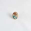 PINS OVAL VERTICAL GRANDE CON  FOTO