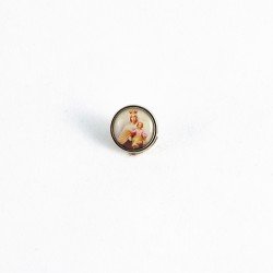PIN REDONDO ORO 13 MM. CON FOTO